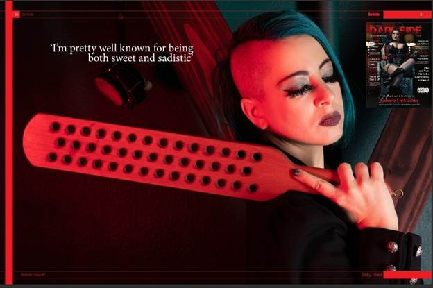 Goddess Lilith Lands Full Darkside Magazine Feature