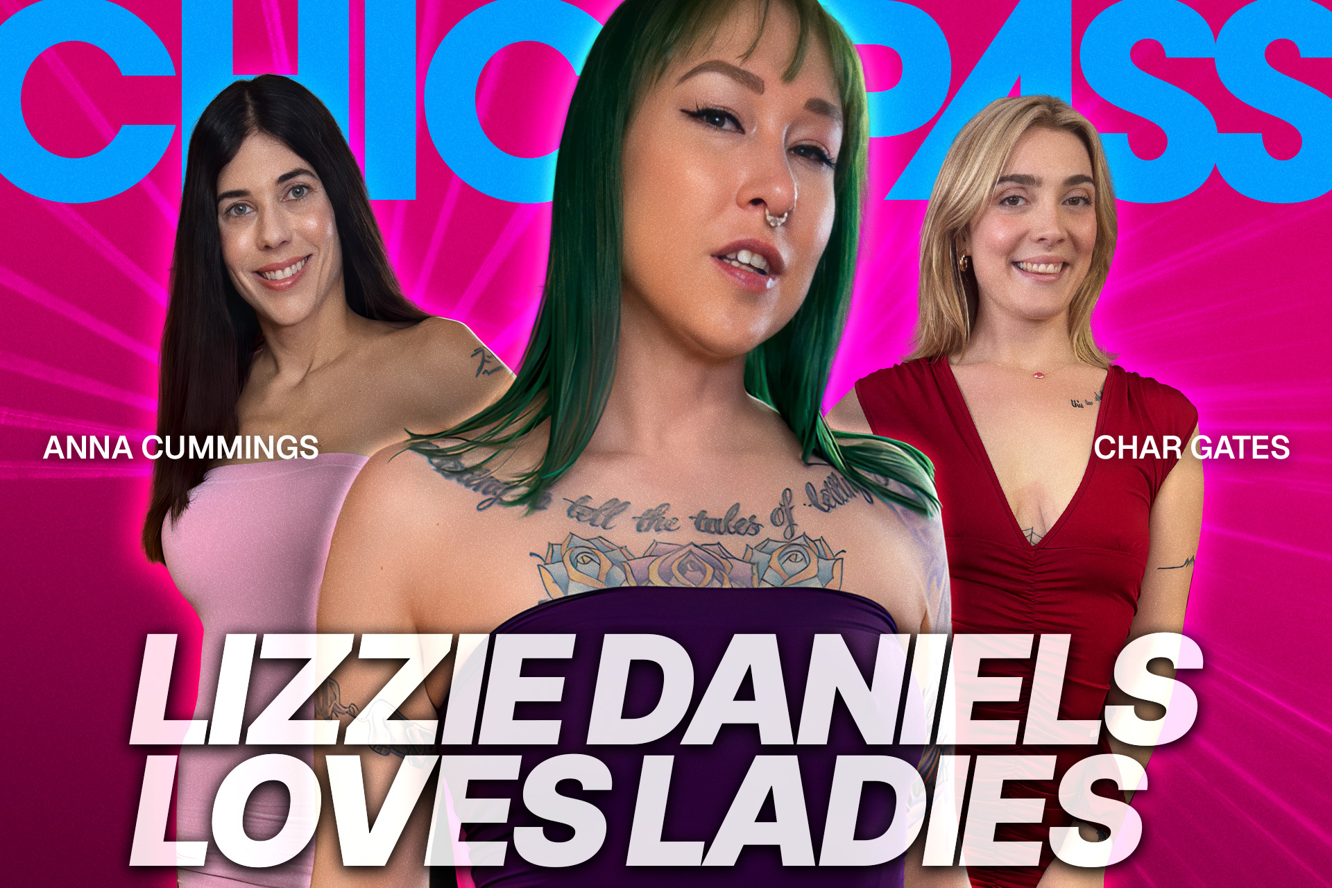 Lizzie Daniels Stars in Two Steamy ChickPass Threesomes